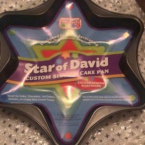 Brand new Star of David cake pan